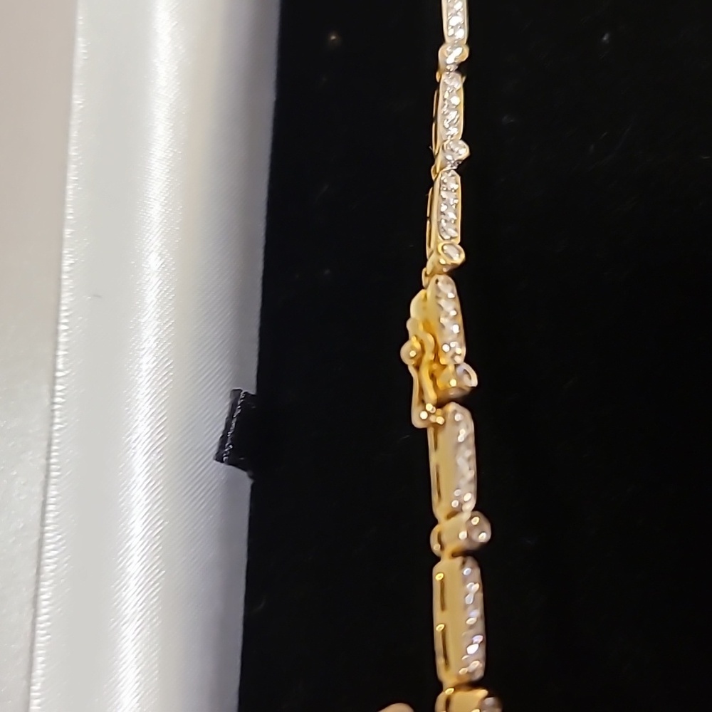 18k Diamond Tennis  Necklace 21 Grams - Picture 5 of 12
